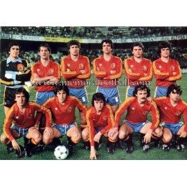 Tarjetón Selección Española de Fútbol 1982