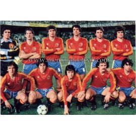 Spain National Team 1982 postcard