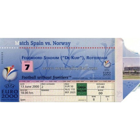 Spain vs Norway 2000 UEFA European Football Championship Spain vs Norway 2000 UEFA European Football Championship