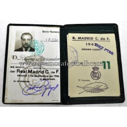 1946 Real Madrid CF membership card