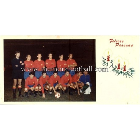 1970´s "Spain National Team" Christmas Card