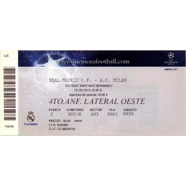 Real Madrid v AC Milan 2010-11 Champions League