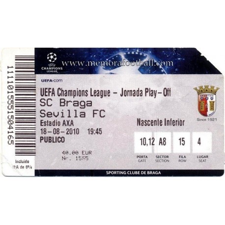 CS Braga v Sevilla FC 2010-11 Champions League