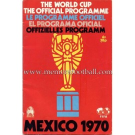 1970 FIFA World Cup Mexico Official Programme