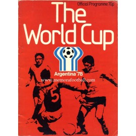 1978 FIFA World Cup Official Programme UK EDITION