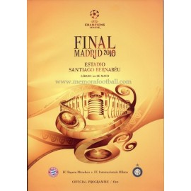 UEFA Champions League Final 2010 Official Programme