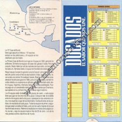 Calendario FIFA World Cup Mexico 1986