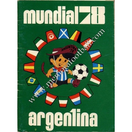 Calendario FIFA World Cup Argentina 1978