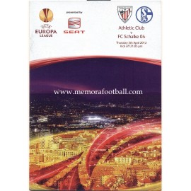 Athletic Club v FC Schalke 04 - UEFA Europa League 05-04-2012 Official Programme