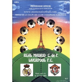 UEFA European Cup Final 1981 Official Programme
