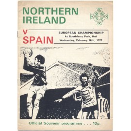 Northern Ireland v Spain European Championship 1972 Quali