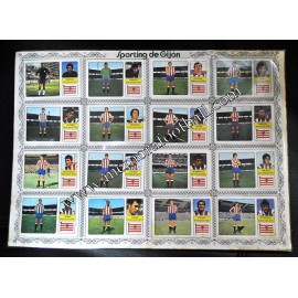 Cromos Sporting de Gijón 1973-74