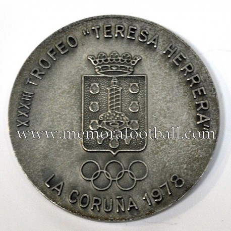 Medalla Real Madrid 1978 Conmemorativa Trofeo Teresa Herrera 