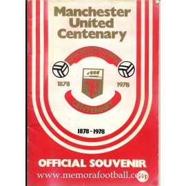 Manchester United v Real Madrid 1978 Centenary Match programme