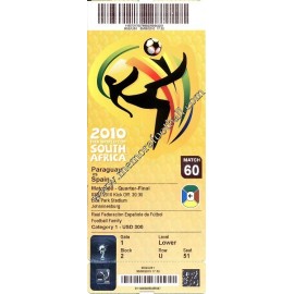 Spain vs Paraguay - 2010 FIFA World Cup ticket﻿