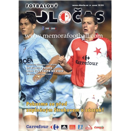 SK Slavia Praha v Celta de Vigo 2003/2004 UEFA Champions League programme