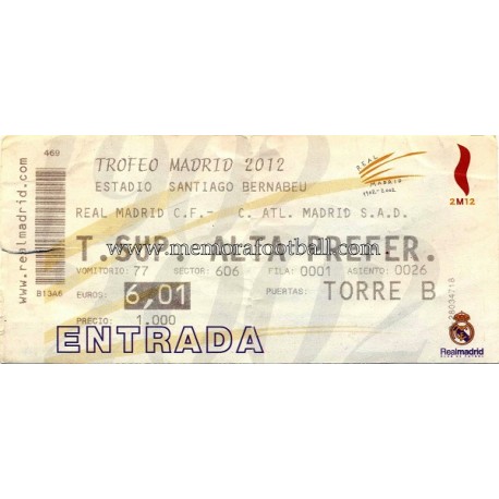 Real Madrid v Atlético de Madrid "TROFEO MADRID 2012"