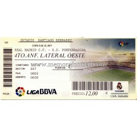 Real Madrid v Ponferradina 20-12-11