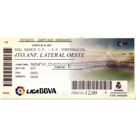 Real Madrid v Ponferradina 20-12-11