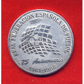 Spanish FA 75th Anniversary, commemorative silver medal