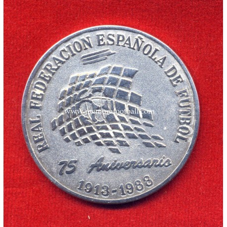 Spanish FA 75th Anniversary, commemorative silver medal