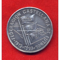Castellana FA (Federación Castellana de Fútbol) Golden Jubilee 1913-1963 silver medal