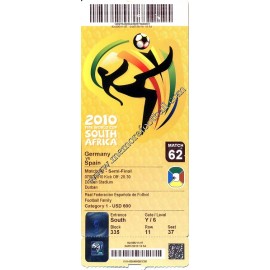 Germany vs Spain - 2010 FIFA World Cup ticket﻿