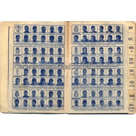 Spanish League 1961-1962 football calendar