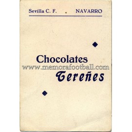 "NAVARRO" Sevilla CF 1950-52 card