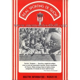 Sporting de Gijón v Betis 29-03-1980 programa