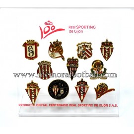 Colección de pines Centenario Sporting de Gijón