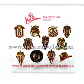 Collection of Centenary badges Sporting de Gijón