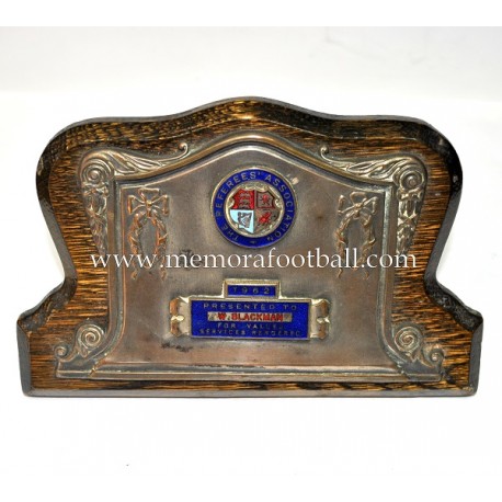 Placa "THE REFEREES´ASSOCIATION" 1962