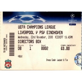 Liverpool vs PSV Heindhoven 22-11-2006 Champions League
