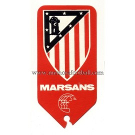 Etiqueta de equipaje del Atlético de Madrid 1950s 