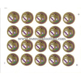 Real Madrid CF 75th Anniversary stickers