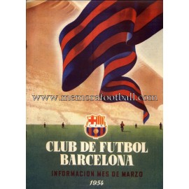 Boletín CF Barcelona nº1 March 1954