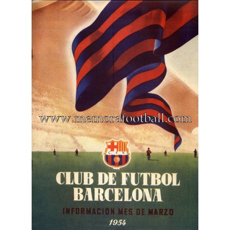 Boletín CF Barcelona nº1 March 1954