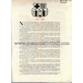 Boletín CF Barcelona nº5 Noviembre 1954