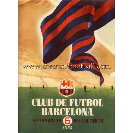 Boletín CF Barcelona nº6 Diciembre 1954