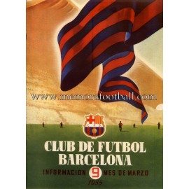 Boletín CF Barcelona nº9 March 1955