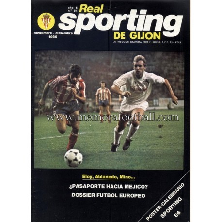 "Revista Real Sporting de Gijón" Nº54 1985